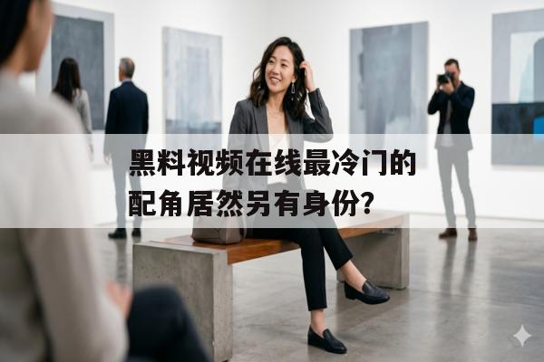 黑料视频在线最冷门的配角居然另有身份？